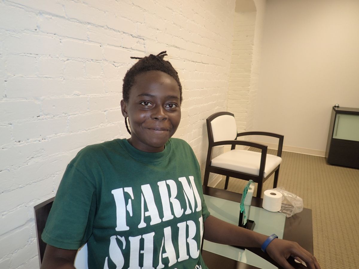 A FreshPath student at the Weaver Center